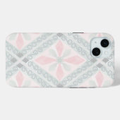 Green and pink pastel diamond pattern Case-Mate iPhoneケース (裏面 (横))