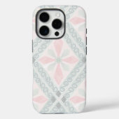 Green and pink pastel diamond pattern Case-Mate iPhoneケース (裏面)