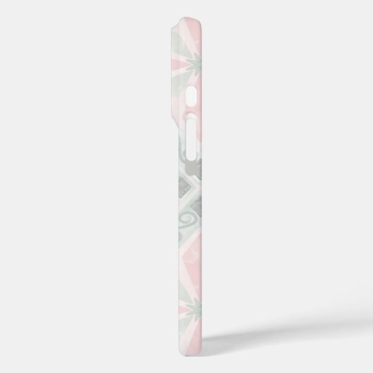 Green and pink pastel diamond pattern Case-Mate iPhoneケース (裏面 / 左)