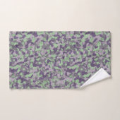 green and purple camo abstract バスタオルセット (ハンドタオル)