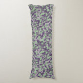 green and purple camo abstract ボディピロー (正面縦)