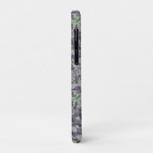 green and purple camo abstract Case-Mate iPhoneケース (裏面/左)