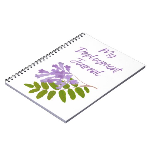 Green and Purple My Deployment Journal ノートブック (左側)
