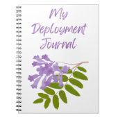 Green and Purple My Deployment Journal ノートブック (正面)