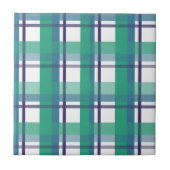 Green And Purple Tartan Pattern タイル (正面)