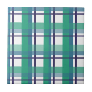 Green And Purple Tartan Pattern タイル