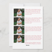 Green and Red Hand Drawn Illustrated Doodle Photo シーズンカード (裏面)