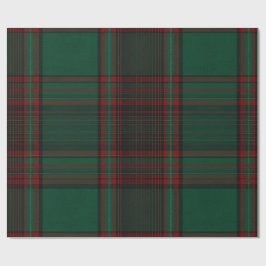 Green and Red Plaid Holiday Wrapping Paper ラッピングペーパー