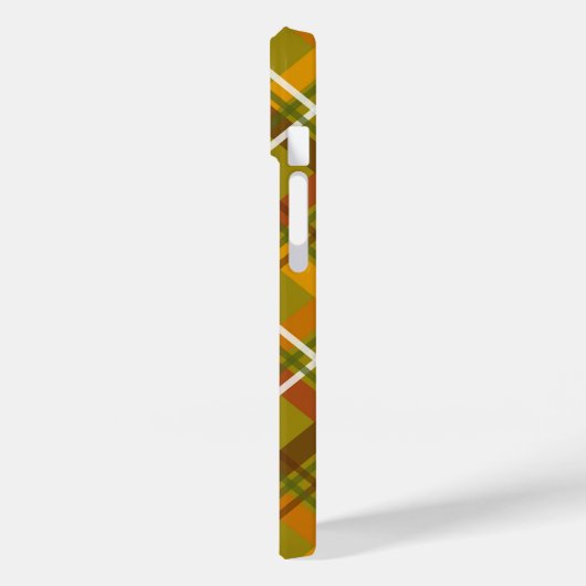 Green and Red Plaid Print Scottish Tartan  Case-Mate iPhoneケース (裏面 / 左)