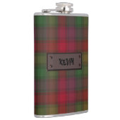 Green and red, tartan flask フラスク (右)