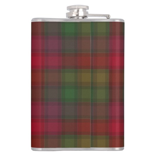 Green and red, tartan flask フラスク (裏面)