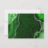Green and Silver Agate Marble RSVP (裏面)