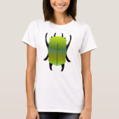 Green and Teal Gradient Scarab Beetle Tシャツ (正面)