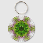 GREEN AND WHITE ABSTRACT DRAWING. SAMER BRASIL. 2 キーホルダー (裏面)