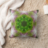 GREEN AND WHITE ABSTRACT DRAWING. SAMER BRASIL. 2 クッション (ブランケット)