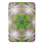 GREEN AND WHITE ABSTRACT DRAWING. SAMER BRASIL. 2 バスマット (正面縦)