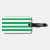 Green and White Cabana Stripes ラゲッジタグ (裏面横)