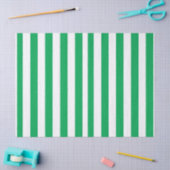 Green and White Cabana Stripes  薄葉紙 (クラフト)