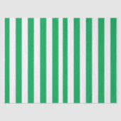 Green and White Cabana Stripes  薄葉紙 (正面)