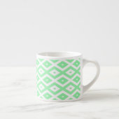 Green and white diamond pattern エスプレッソカップ (右)