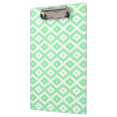 Green and white diamond pattern クリップボード (左)