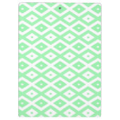 Green and white diamond pattern クリップボード (裏面)