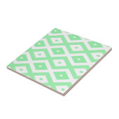 Green and white diamond pattern タイル (側面)