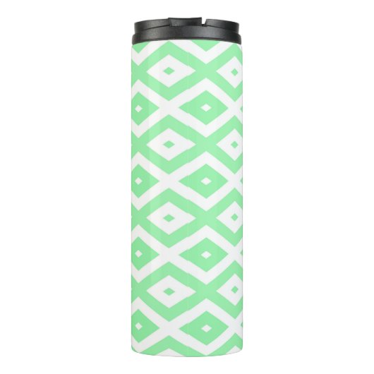 Green and white diamond pattern タンブラー (裏面)