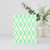 Green and white diamond pattern 出欠カード (スタンド正面)