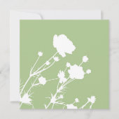 Green and White Floral Card (正面)