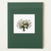 Green and White Floral Personalized Planner プランナー手帳 (裏面)