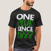 Green and White Glasgow Since 1888 Tシャツ (正面)