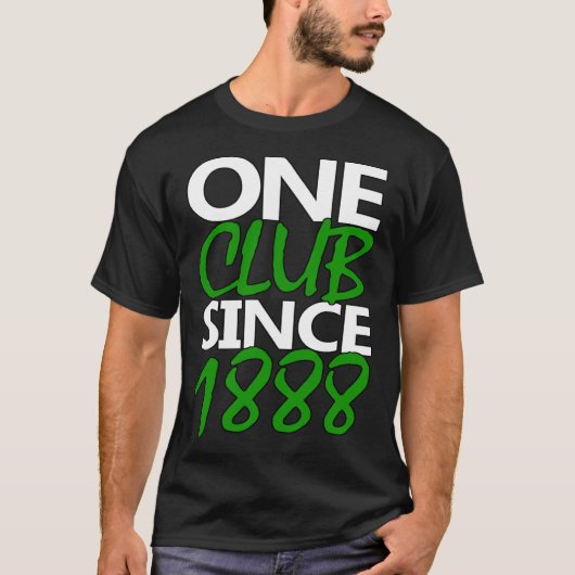 Green and White Glasgow Since 1888 Tシャツ (正面)