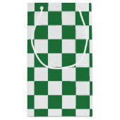 Green and White Holiday Check スモールペーパーバッグ (裏面)