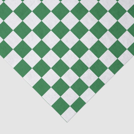 Green and White Holiday Check 薄葉紙 (詳細)