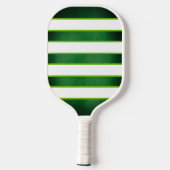 Green and White Monogram Pickleball Paddle ピックルボールラケット (裏面)