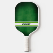 Green and White Personalized Pickleball Paddle ピックルボールラケット (正面)