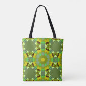 Green and Yellow Abstract Tote Bag トートバッグ (裏面)
