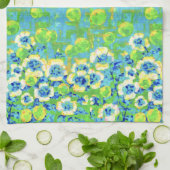Green and Yellow Summer Kitchen Towel キッチンタオル (折り畳み)