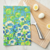 Green and Yellow Summer Kitchen Towel キッチンタオル (四つ折り)