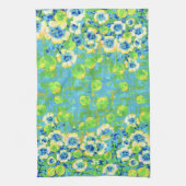 Green and Yellow Summer Kitchen Towel キッチンタオル (縦)