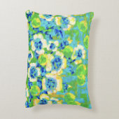 Green and Yellow Summer Pillow アクセントクッション (裏面(縦))