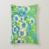 Green and Yellow Summer Pillow アクセントクッション (正面(垂直))