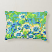 Green and Yellow Summer Pillow アクセントクッション (裏面)