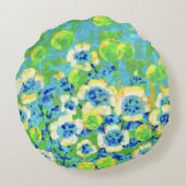 Green and Yellow Summer Pillow ラウンドクッション (裏面)