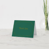 Green and Yellow Thank You Card  サンキューカード (正面)