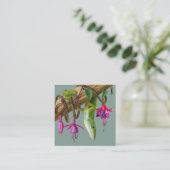 Green anole with Fuchsias  エンクロージャーカード (スタンド正面)
