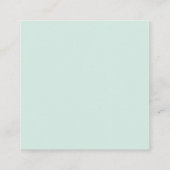 Green anole with Fuchsias  エンクロージャーカード (裏面)