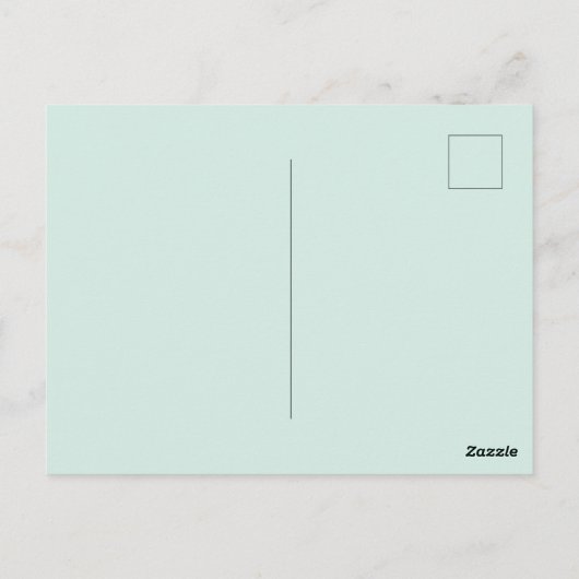 Green anole with Fuchsias  ポストカード (裏面)