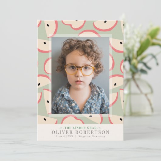 Green Apple Boy写真卒業発表 招待状 (スタンド正面)